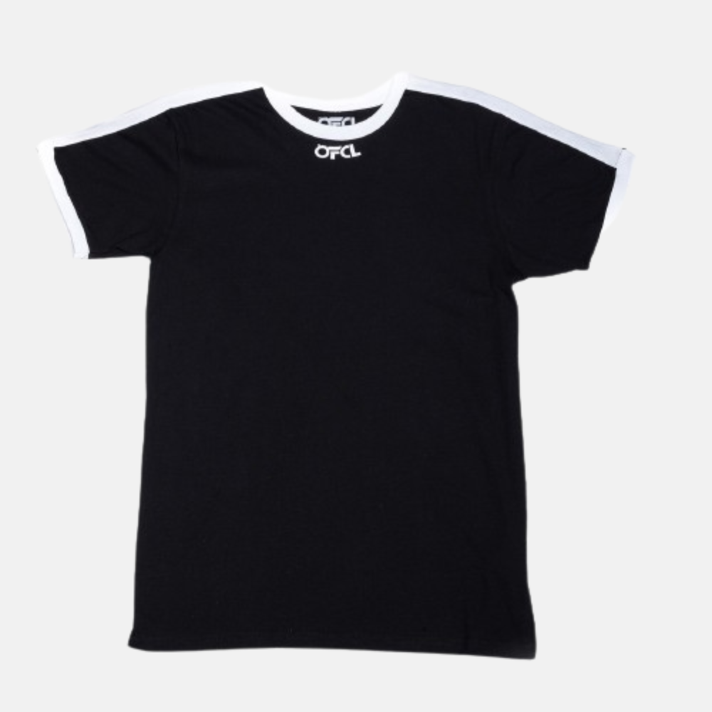 OFCL Wavy Logo T-Shirt Black/White