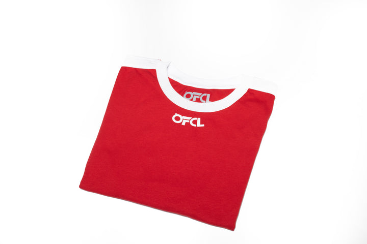 OFCL Wavy Logo T-Shirt "Red"