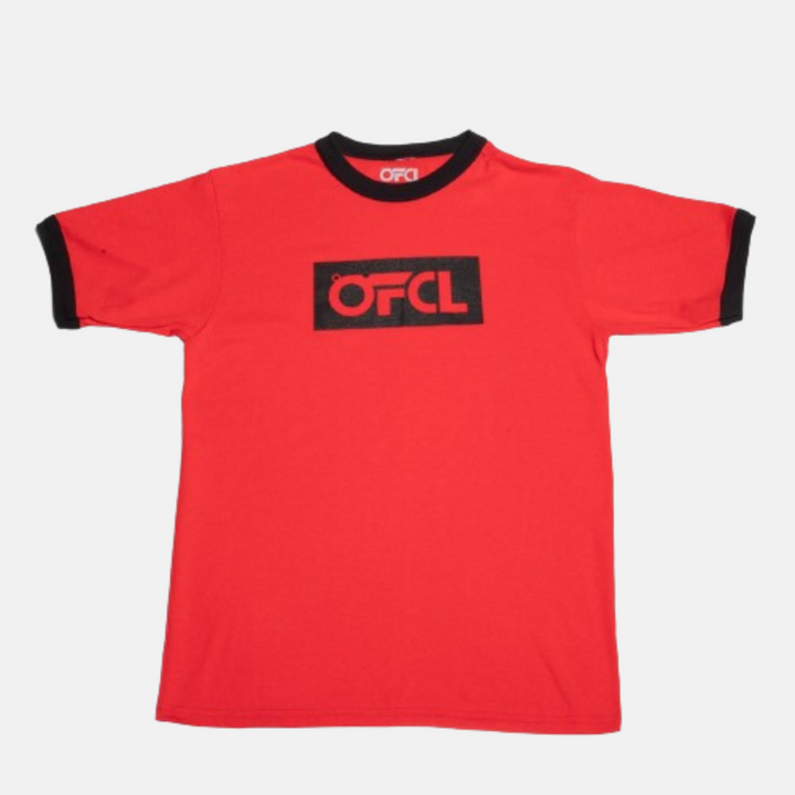 "OFCL Rugby" Red & Red Black T-Shirt