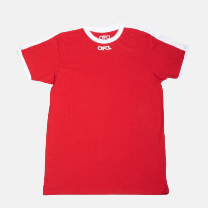 OFCL Wavy Logo T-Shirt "Red"