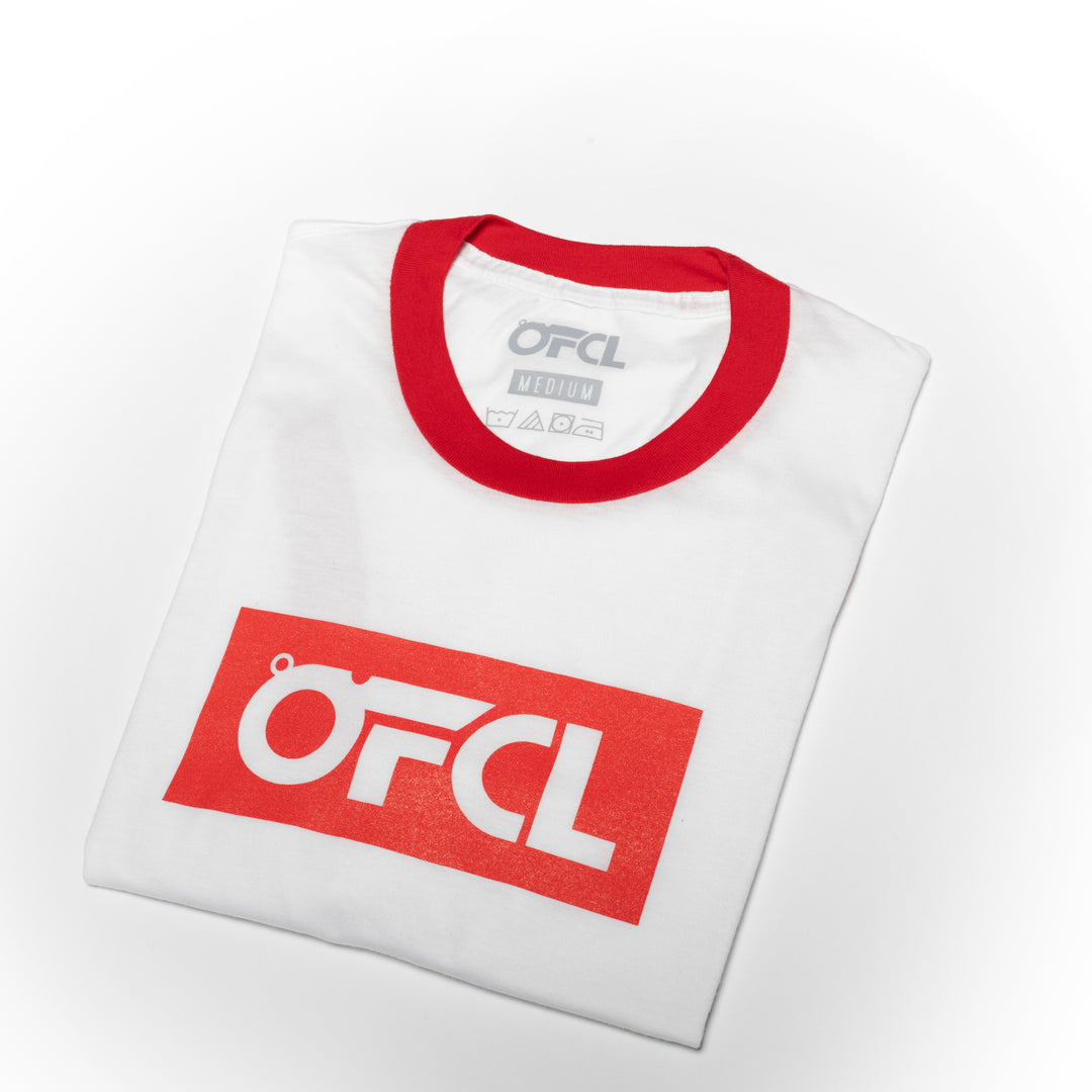 OFCL Rugby White and Red